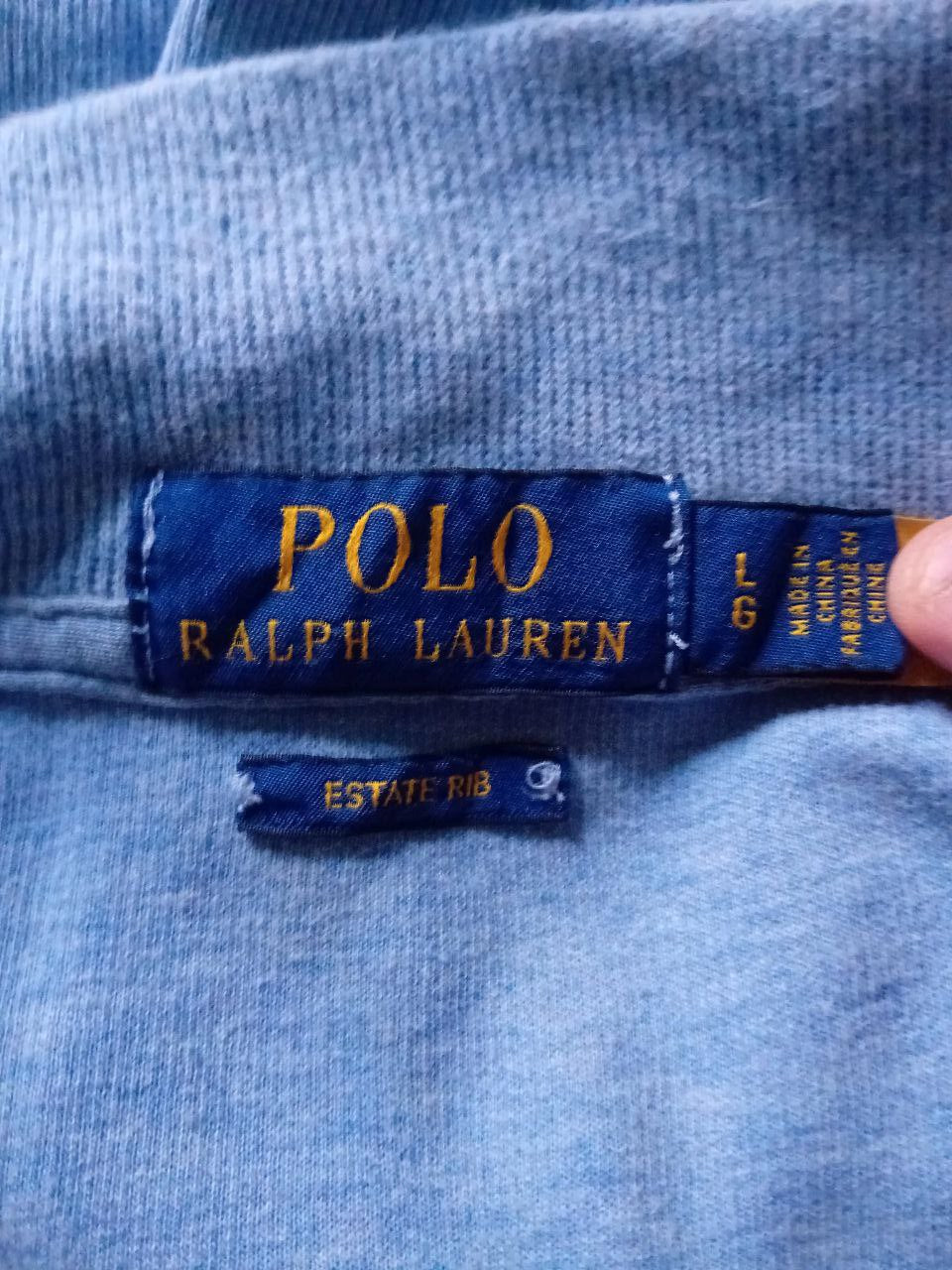 Felpa 1/4 zip Ralph Lauren Estate Rib – Taglia L
