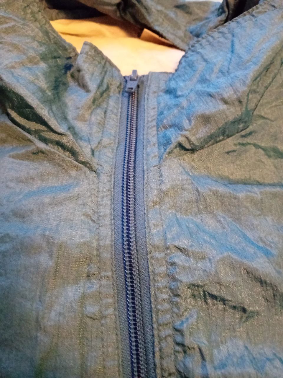 Giacca a vento azzurra vintage – Taglia XL
