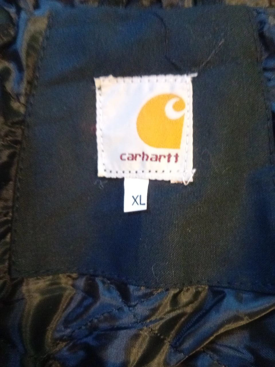 Giacca Carhartt nera con cappuccio – Taglia XL