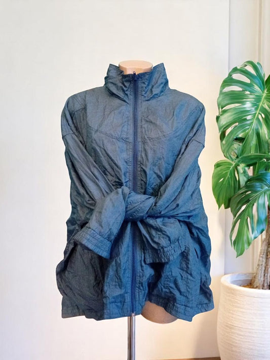 Giacca a vento azzurra vintage – Taglia XL